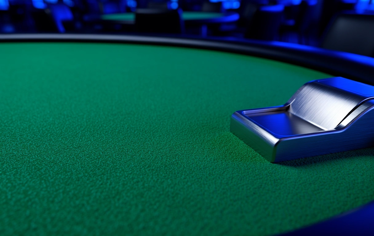 Detalle de mesa de juego profesional